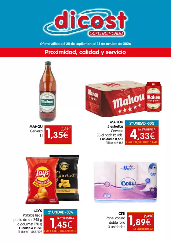 Catálogo Dicost | Oferta válida del 28 de septiembre al 18 de octubre de 2026 | 2026-09-29T00:00:00.000Z - 2026-10-18T00:00:00.000Z