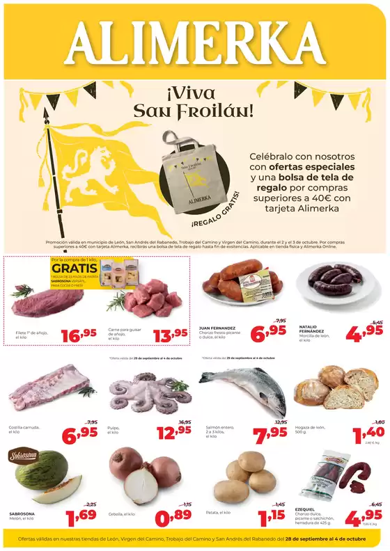 Catálogo Alimerka | ¡Viva San Froilán! | 2026-09-29T00:00:00.000Z - 2026-10-04T00:00:00.000Z