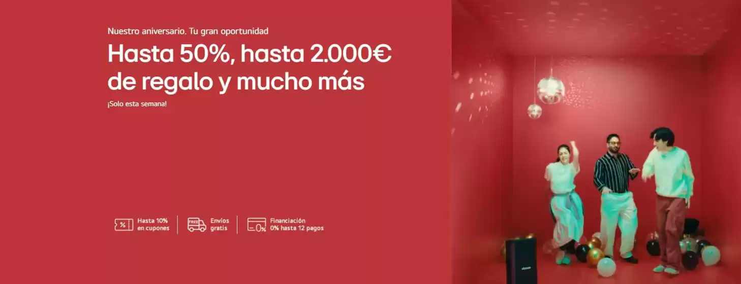 Catálogo LG | Hasta 50%, hasta 2.000€ de regalo y mucho más | 2026-09-29T00:00:00.000Z - 2026-10-04T00:00:00.000Z
