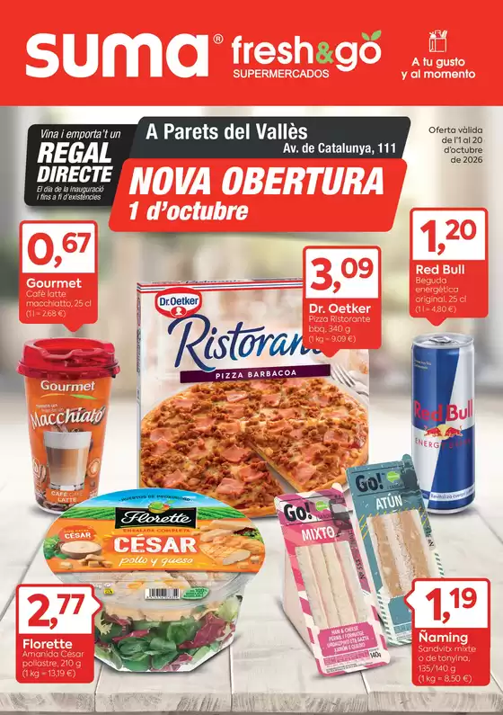 Catálogo Suma Supermercados | Nova Obertura | 2026-10-01T00:00:00.000Z - 2026-10-20T00:00:00.000Z