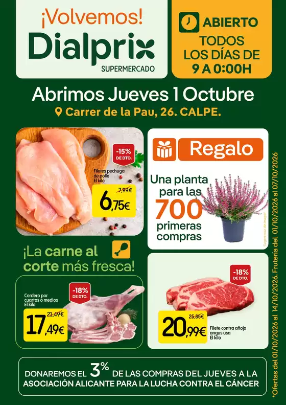 Catálogo Dialprix | Oferta Apertura Calpe | 2026-10-01T00:00:00.000Z - 2026-10-14T00:00:00.000Z