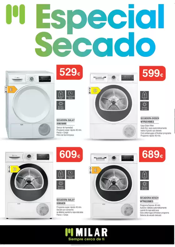 Catálogo Milar en Nuevo Baztán | Especial Secado | 2026-10-01T00:00:00.000Z - 2026-10-31T00:00:00.000Z