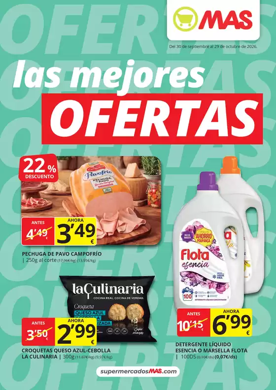 Catálogo Supermercados MAS | Las mejores ofertas | 2026-09-30T00:00:00.000Z - 2026-10-29T00:00:00.000Z