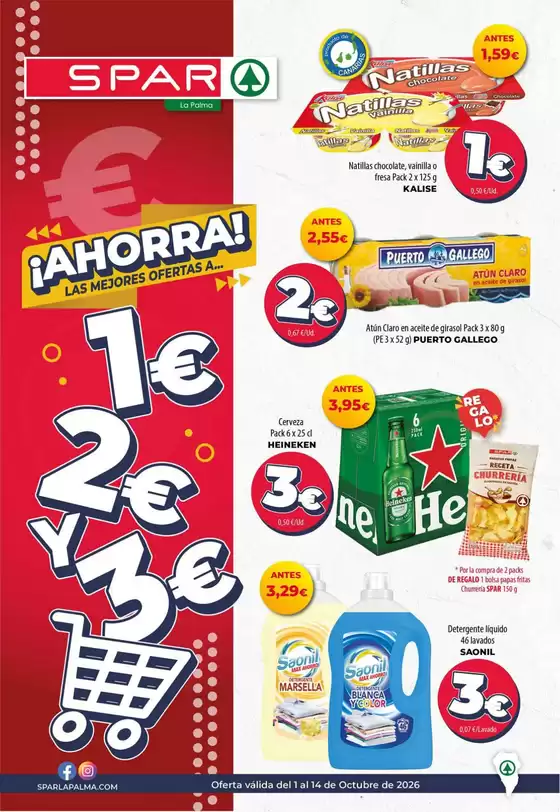 Catálogo Spar La Palma | ¡Ahorra! Las Mejores Ofertas A... 1€ 2€ Y 3€ | 2026-10-01T00:00:00.000Z - 2026-10-14T00:00:00.000Z