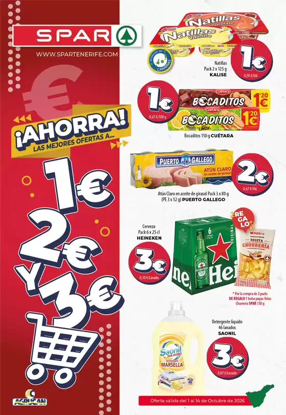 Catálogo Spar Tenerife en Cobeja | Oferta válida del 1 al 14 de Octubre de 2026 | 2026-10-01T00:00:00.000Z - 2026-10-14T00:00:00.000Z