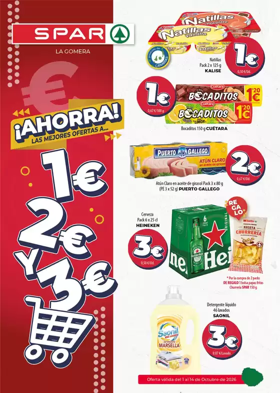 Catálogo Spar Tenerife en Cobeja | ¡Ahorra! Las Mejores Ofertas A... 1€ 2€ Y 3€ | 2026-10-01T00:00:00.000Z - 2026-10-14T00:00:00.000Z