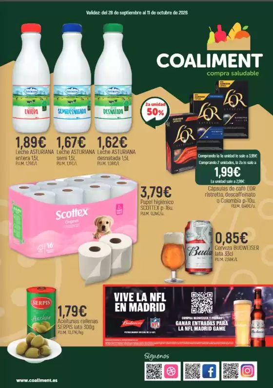 Catálogo Coaliment | Del 28 de septiembre al 11 de octubre de 2026 | 2026-10-02T00:00:00.000Z - 2026-10-11T00:00:00.000Z