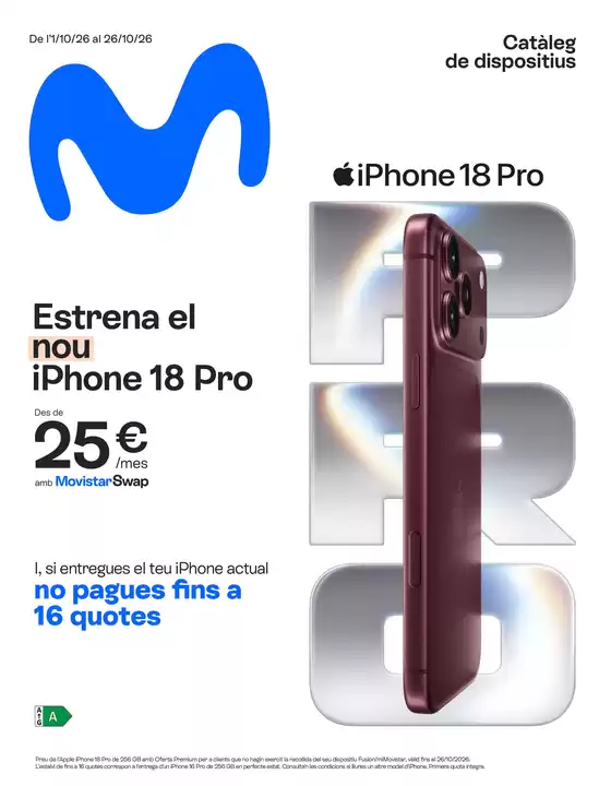 Catálogo Movistar en Doñinos de Salamanca | De l'1/10/26 al 26/10/26 | 2026-10-02T00:00:00.000Z - 2026-10-26T00:00:00.000Z