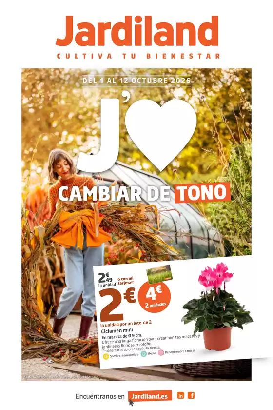 Catálogo Jardiland | Del 1 Al 12 Octubre 2026 | 2026-10-02T00:00:00.000Z - 2026-10-12T00:00:00.000Z