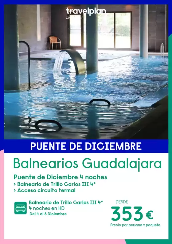 Catálogo Travelplan en Masnou | Balnearios Guadalajara | 2026-12-04T00:00:00.000Z - 2026-12-08T00:00:00.000Z