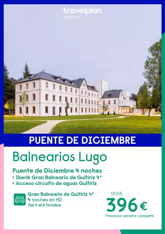 Catálogo Travelplan en Masnou | Balnearios Lugo | 2026-10-04T00:00:00.000Z - 2026-10-08T00:00:00.000Z