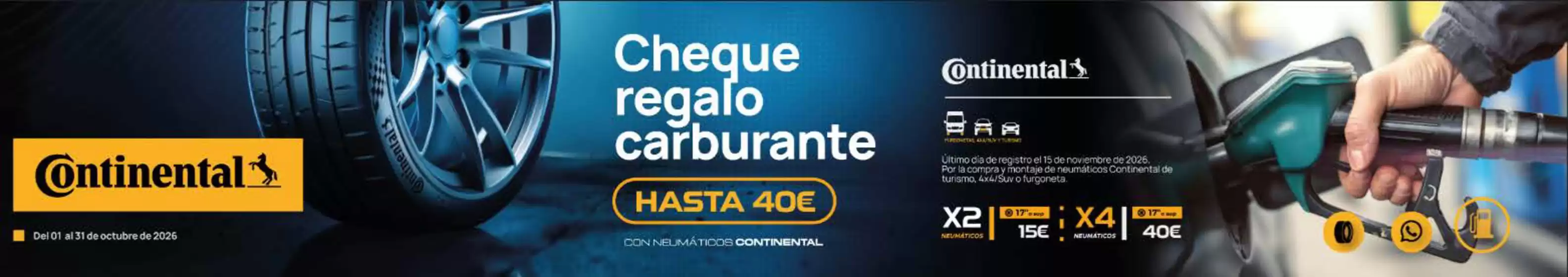 Catálogo BlackTire en Carranque | Cheque Regalo Carburante Hasta 40€ | 2026-10-05T00:00:00.000Z - 2026-10-31T00:00:00.000Z