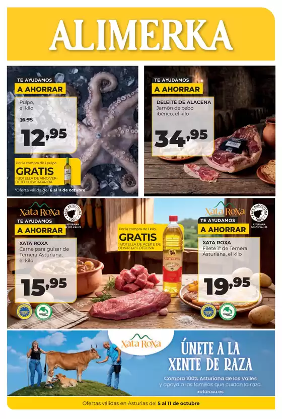 Catálogo Alimerka | Semanal del 5 al 11 de octubre Asturias | 2026-10-05T00:00:00.000Z - 2026-10-11T00:00:00.000Z