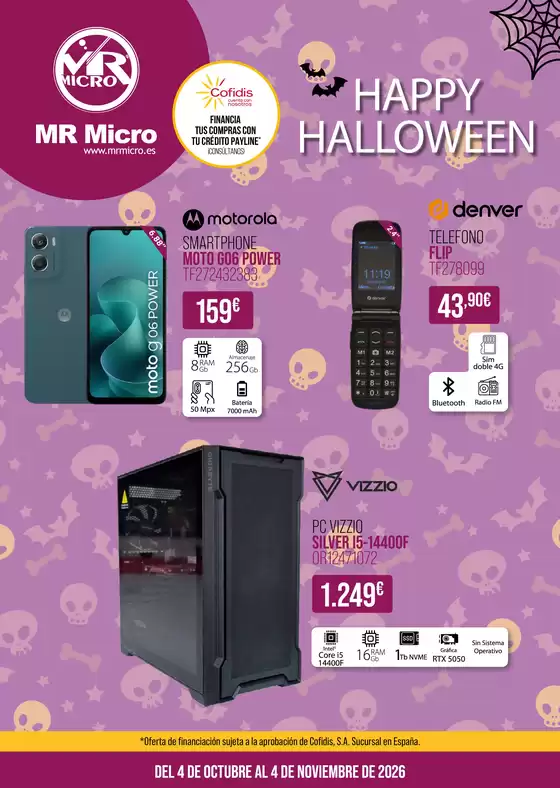 Catálogo MR Micro en Roquetas de Mar | Happy Halloween | 2026-10-04T00:00:00.000Z - 2026-11-04T00:00:00.000Z