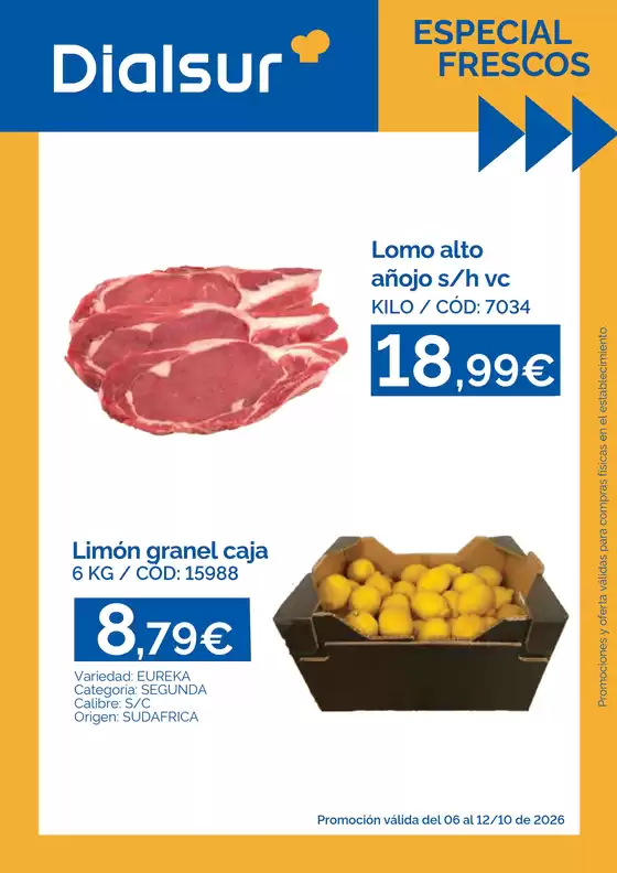 Catálogo Dialsur Cash & Carry | Especial Frescos | 2026-10-06T00:00:00.000Z - 2026-10-12T00:00:00.000Z