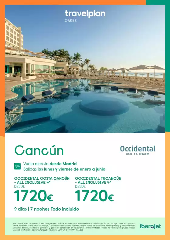 Catálogo Travelplan en Bilbao | Travelplan Cancún | 2026-10-06T00:00:00.000Z - 2027-06-30T00:00:00.000Z