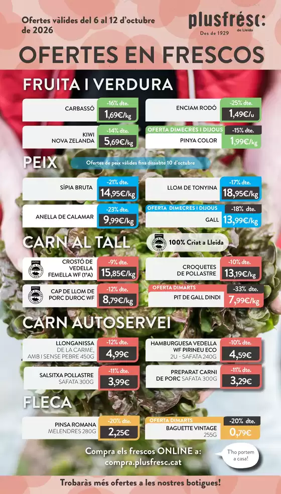 Catálogo Plusfresc | Ofertes En Frescos | 2026-10-06T00:00:00.000Z - 2026-10-12T00:00:00.000Z
