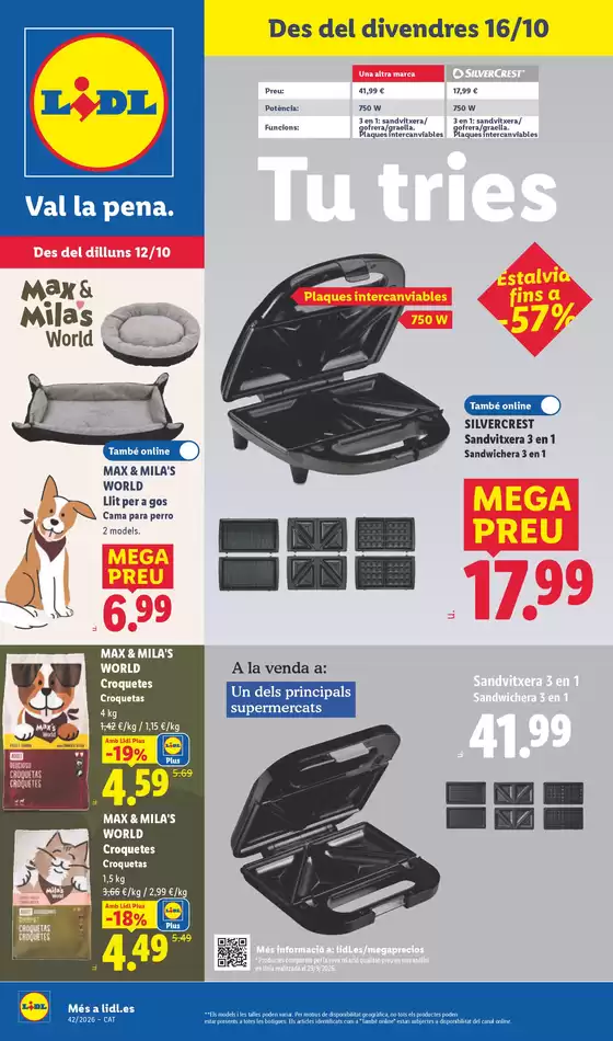 Catálogo Lidl | ¡Bazar Lidl!- Ofertas válidas del 12/10 al 18/10 | 2026-10-12T00:00:00.000Z - 2026-10-18T00:00:00.000Z