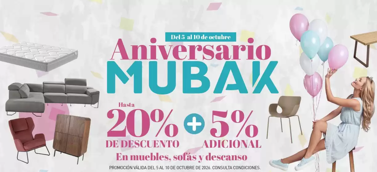 Catálogo Mubak | Aniversario Mubak | 2026-10-07T00:00:00.000Z - 2026-10-10T00:00:00.000Z