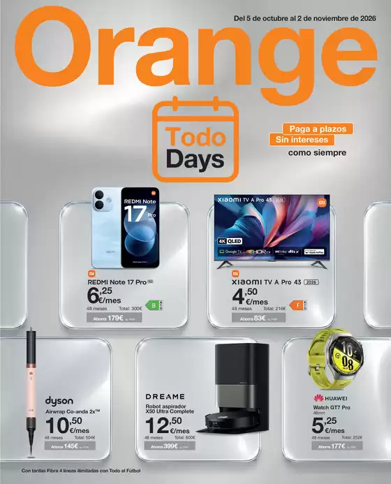 Catálogo Orange en La Gallega | Del 5 de octubre al 2 de noviembre de 2026 | 2026-10-07T00:00:00.000Z - 2026-11-02T00:00:00.000Z