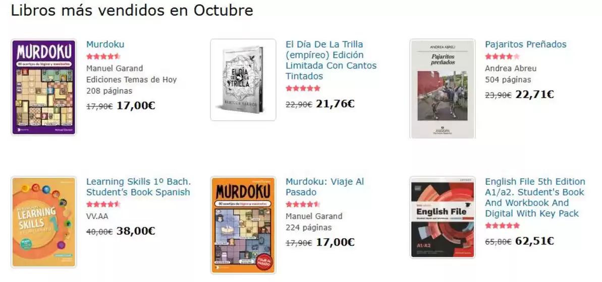 Catálogo Agapea | Libros más vendidos en Octubre | 2026-10-07T00:00:00.000Z - 2026-10-31T00:00:00.000Z