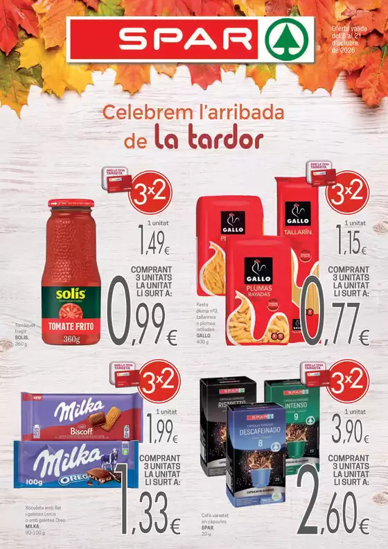 Catálogo Valvi Supermercats | Celebrem l'arribada de la tardor | 2026-10-08T00:00:00.000Z - 2026-10-21T00:00:00.000Z