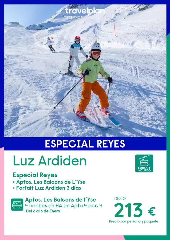 Catálogo Travelplan | Luz Ardiden | 2027-01-02T00:00:00.000Z - 2027-01-06T00:00:00.000Z
