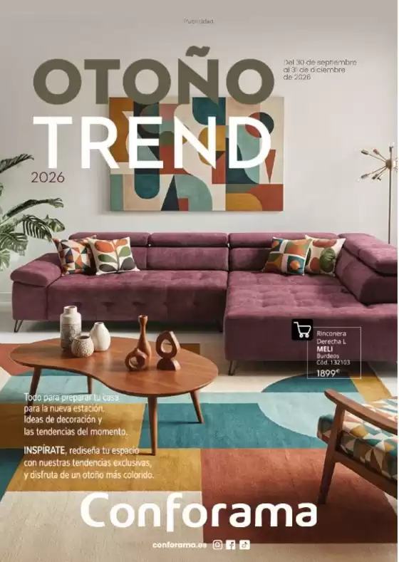 Catálogo Conforama | Otoño Trend 2026 | 2026-09-30T00:00:00.000Z - 2026-12-03T00:00:00.000Z