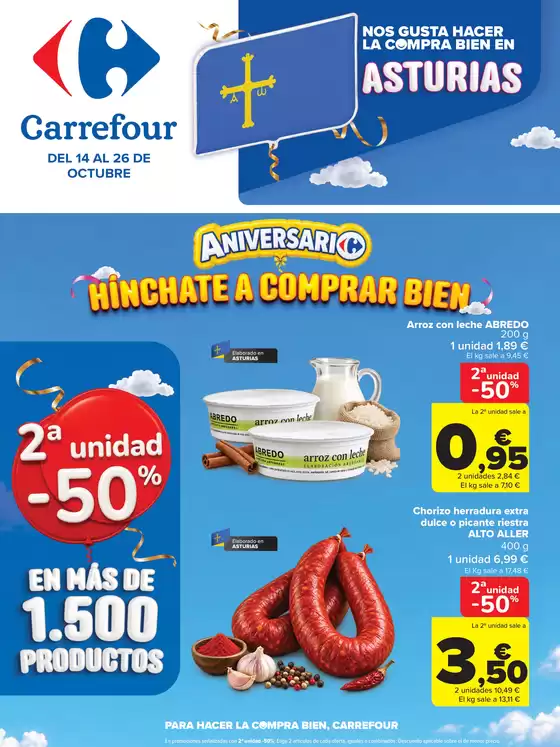 Catálogo Carrefour en Corvera de Asturias | REGIONAL (Articulos locales de Alimentación, dulces, bebidas) | 2026-10-14T00:00:00.000Z - 2026-10-26T00:00:00.000Z