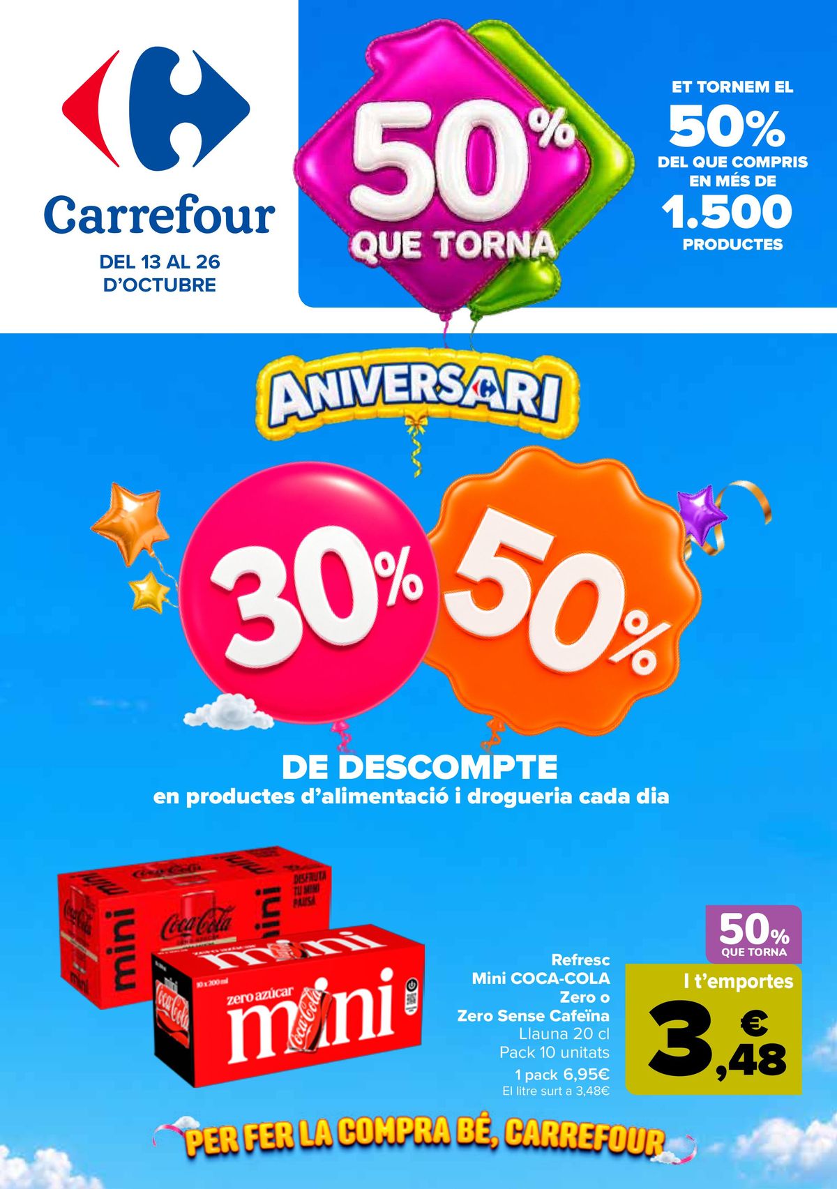 50% QUE VUELVE + 2ªUD. AL -50% — portada