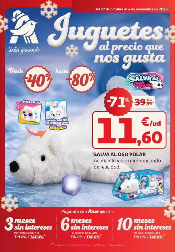 Catálogo Alcampo | Juguetes Al Precio Que Nos Gusta | 2026-10-22T00:00:00.000Z - 2026-11-04T00:00:00.000Z