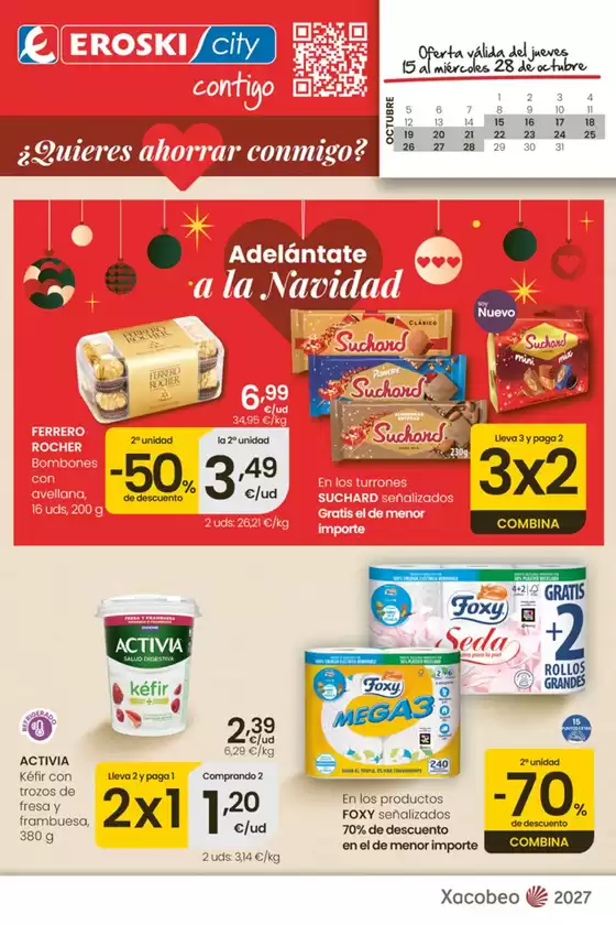 Catálogo Eroski en Grove | ¿Quieres ahorrar conmigo? | 2026-10-15T00:00:00.000Z - 2026-10-28T00:00:00.000Z