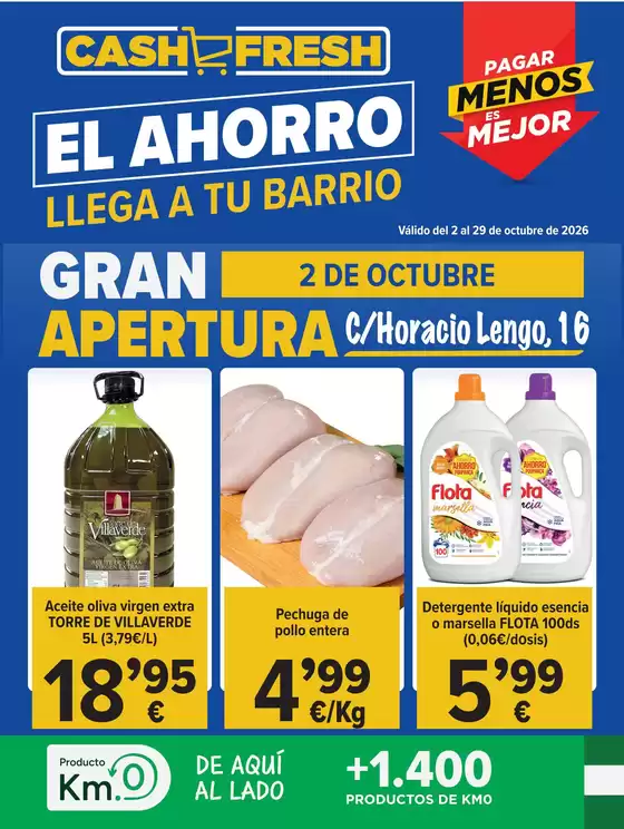 Catálogo Cash Fresh | El Ahorro Llega A Tu Barrio | 2026-10-02T00:00:00.000Z - 2026-10-29T00:00:00.000Z