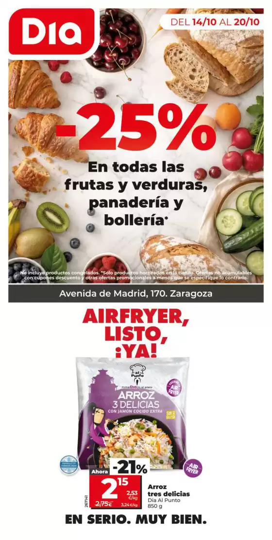 Catálogo Dia en Almussafes | -25% de descuento del 14/10 al 20/10 | 2026-10-14T00:00:00.000Z - 2026-10-20T00:00:00.000Z