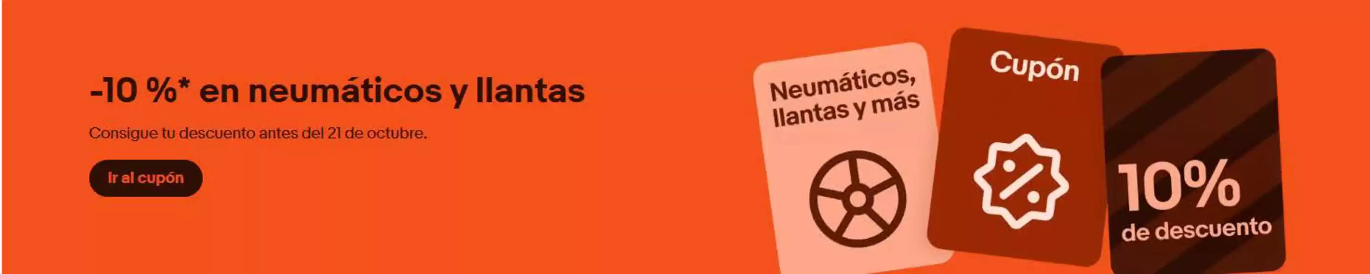 Catálogo eBay | -10% en neumáticos y llantas | 2026-10-13T00:00:00.000Z - 2026-10-20T00:00:00.000Z