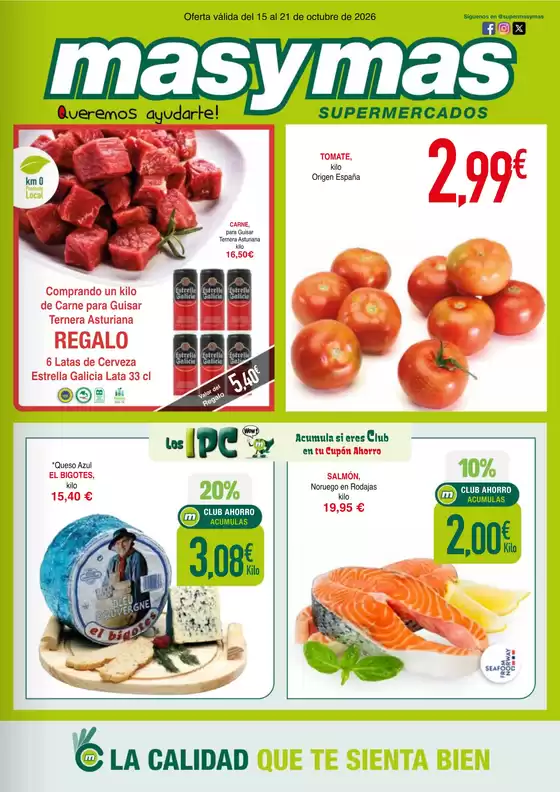 Catálogo Masymas | Oferta válida del 15 al 21 de octubre de 2026 | 2026-10-15T00:00:00.000Z - 2026-10-21T00:00:00.000Z
