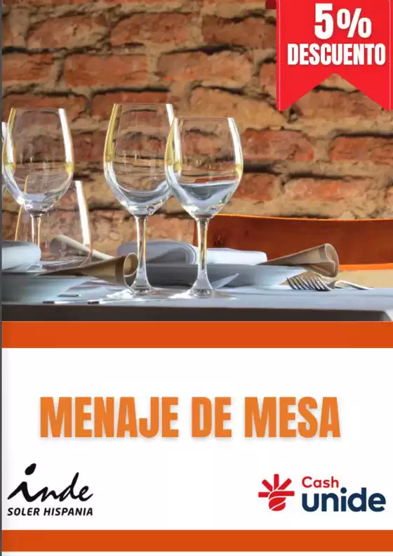 Catálogo Cash Unide | Menaje De Mesa | 2026-10-14T00:00:00.000Z - 2026-10-31T00:00:00.000Z