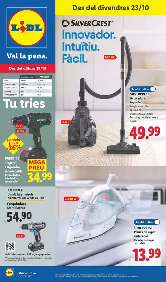 Catálogo Lidl | ¡Bazar Lidl!- Ofertas válidas del 19/10 al 25/10 | 2026-10-19T00:00:00.000Z - 2026-10-25T00:00:00.000Z