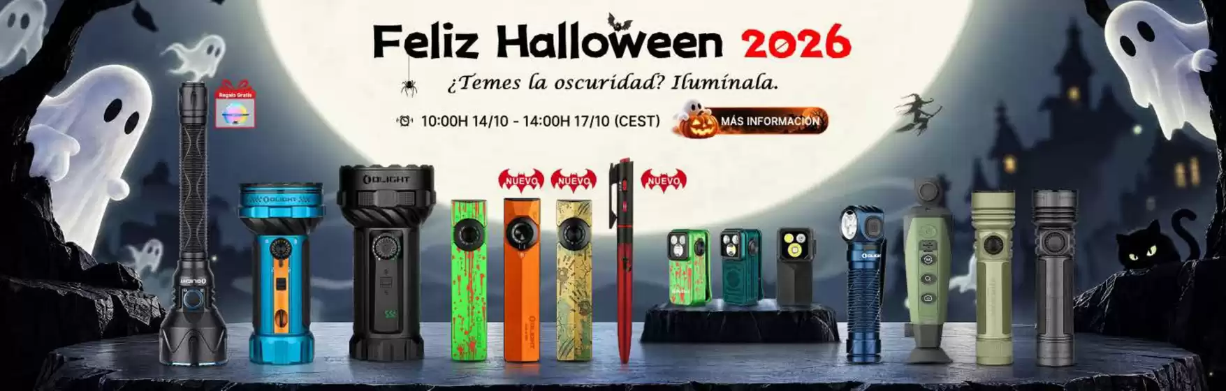 Catálogo Olight | Feliz Halloween 2026 | 2026-10-14T00:00:00.000Z - 2026-10-17T00:00:00.000Z