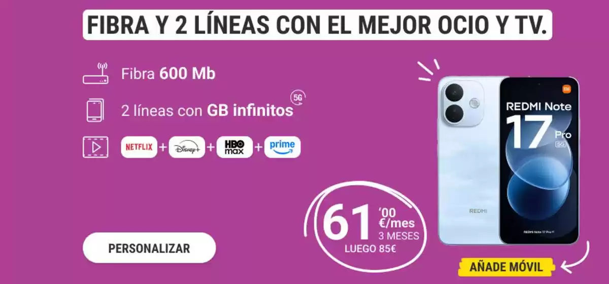 Catálogo Yoigo en Montoro | Fibra Y 2 Líneas Con El Mejor Ocio Y TV. | 2026-10-14T00:00:00.000Z - 2026-10-27T00:00:00.000Z