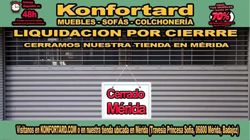 Catálogo Konfortard | Liquidacion Por Cierrre | 2026-10-15T00:00:00.000Z - 2026-10-31T00:00:00.000Z