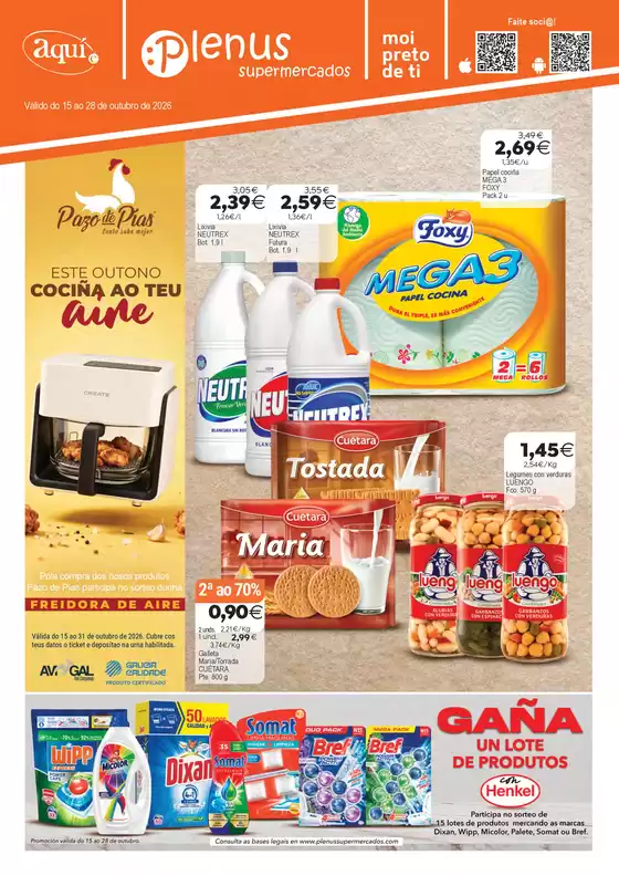 Catálogo Supermercados Aquí | Válido do 15 ao 28 de outubro de 2026 | 2026-10-15T00:00:00.000Z - 2026-10-28T00:00:00.000Z