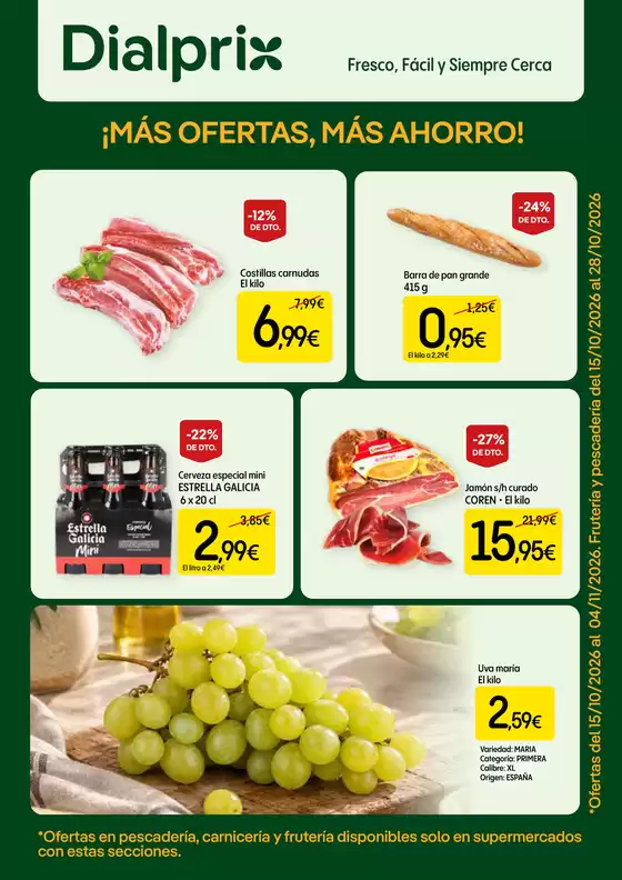Catálogo Dialprix | ¡Más Ofertas, Más Ahorro! | 2026-10-15T00:00:00.000Z - 2026-11-04T00:00:00.000Z