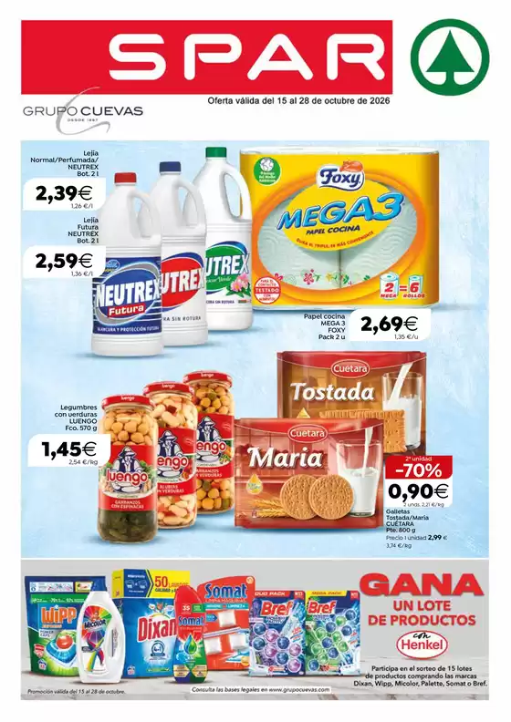 Catálogo SPAR | Oferta válida del 15 al 28 de octubre de 2026 | 2026-10-15T00:00:00.000Z - 2026-10-28T00:00:00.000Z