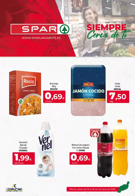 Catálogo SPAR Lanzarote | Oferta válida del 15 al 28 de Octubre de 2026 | 2026-10-15T00:00:00.000Z - 2026-10-28T00:00:00.000Z