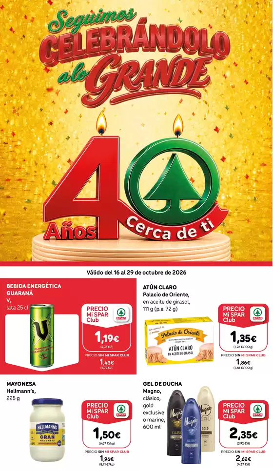 Catálogo SPAR Gran Canaria | Válido del 16 al 29 de octubre de 2026 | 2026-10-16T00:00:00.000Z - 2026-10-29T00:00:00.000Z