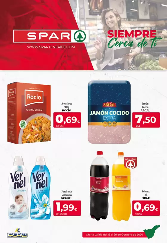 Catálogo Spar Tenerife | Oferta válida del 15 al 28 de Octubre de 2026 | 2026-10-15T00:00:00.000Z - 2026-10-28T00:00:00.000Z
