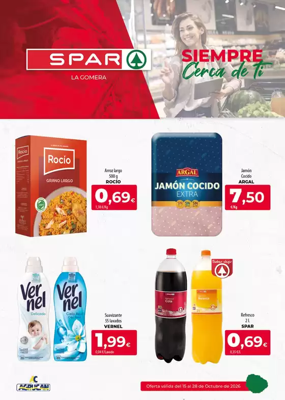 Catálogo Spar Tenerife | Oferta válida del 15 al 28 de Octubre de 2026- La Gomera | 2026-10-15T00:00:00.000Z - 2026-10-28T00:00:00.000Z