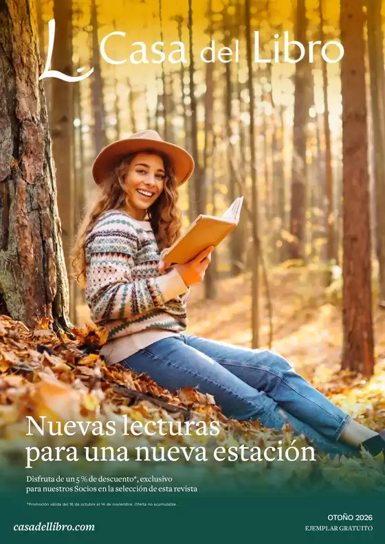 Catálogo Casa del Libro | Nuevas lecturas para una nueva estación | 2026-10-16T00:00:00.000Z - 2026-11-14T00:00:00.000Z