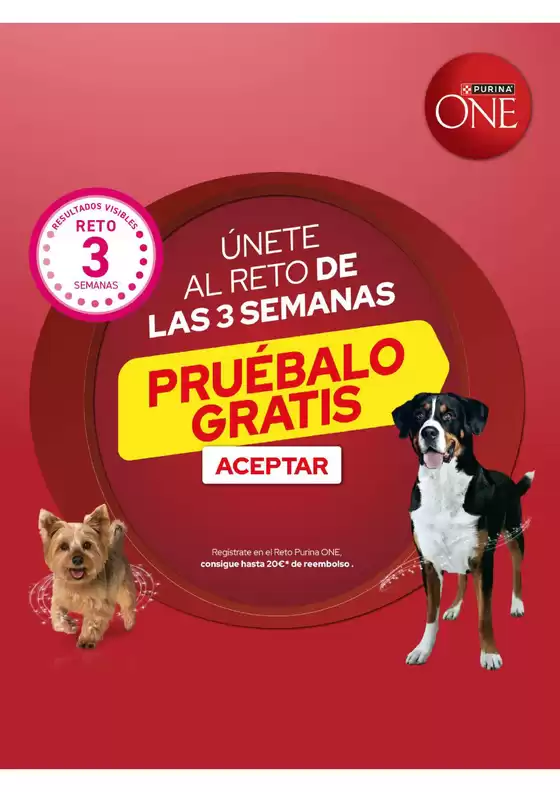 Catálogo Purina | Únete al Reto de las 3 semanas de Purina ONE | 2026-10-19T00:00:00.000Z - 2026-11-22T00:00:00.000Z